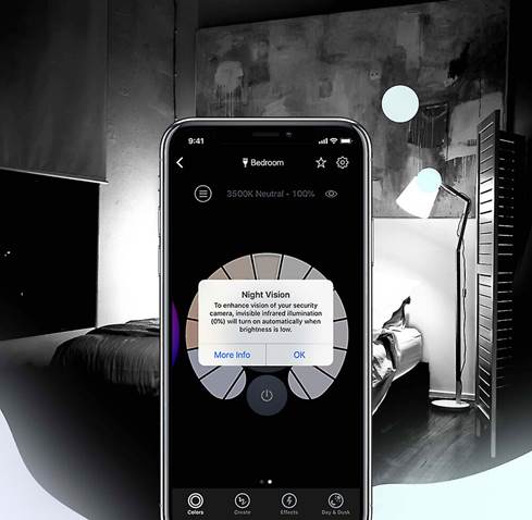 LIFX app makes it easy to control the A19+ bulb.