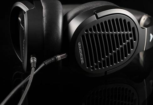 Close-up of Audeze LCD-1 earcups