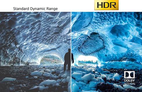 Sony KD43X80J 43" TV with HDR support and Dolby Vision