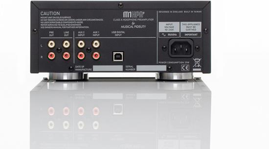 Musical Fidelity M1HPAP back panel