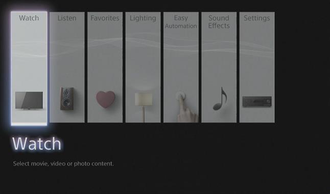 Sony 2800ES receiver menu