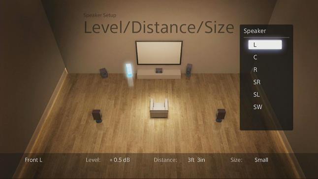 Sony 2800ES speaker calibration