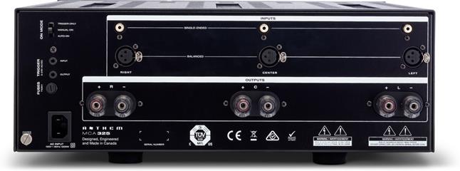Anthem MCA 325 back panel