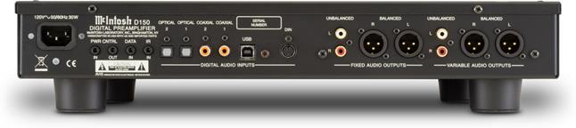 McIntosh D150 back panel
