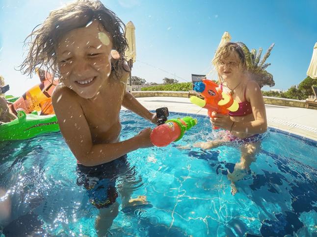 The GoPro HERO5 Session is tough enough to survive a pool day with the kids.