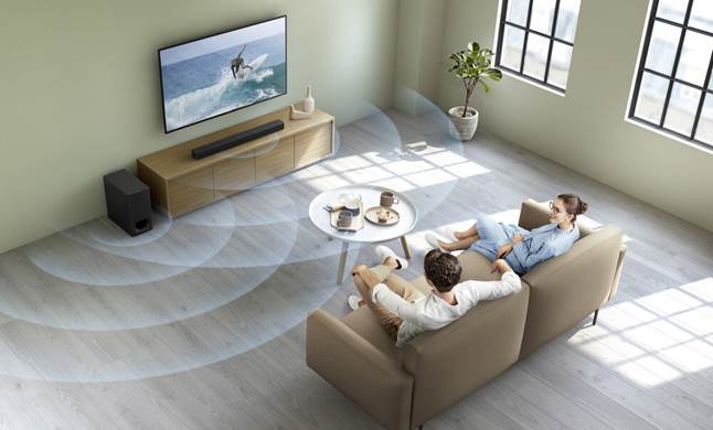 Sony HT-S350 virtual surround sound