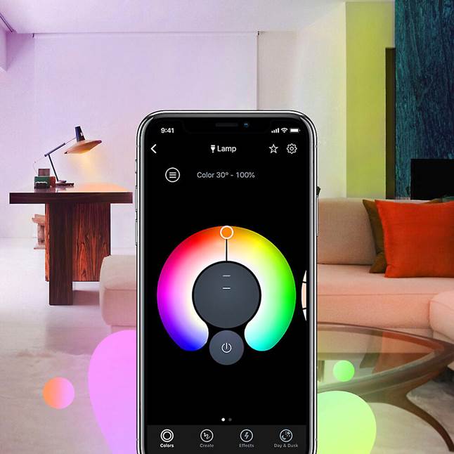 LIFX app color options