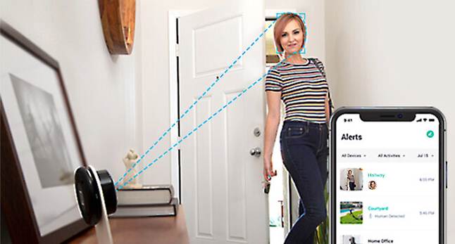 Artificial Intelligence (AI) face detection feature gives snapshot of faces captured