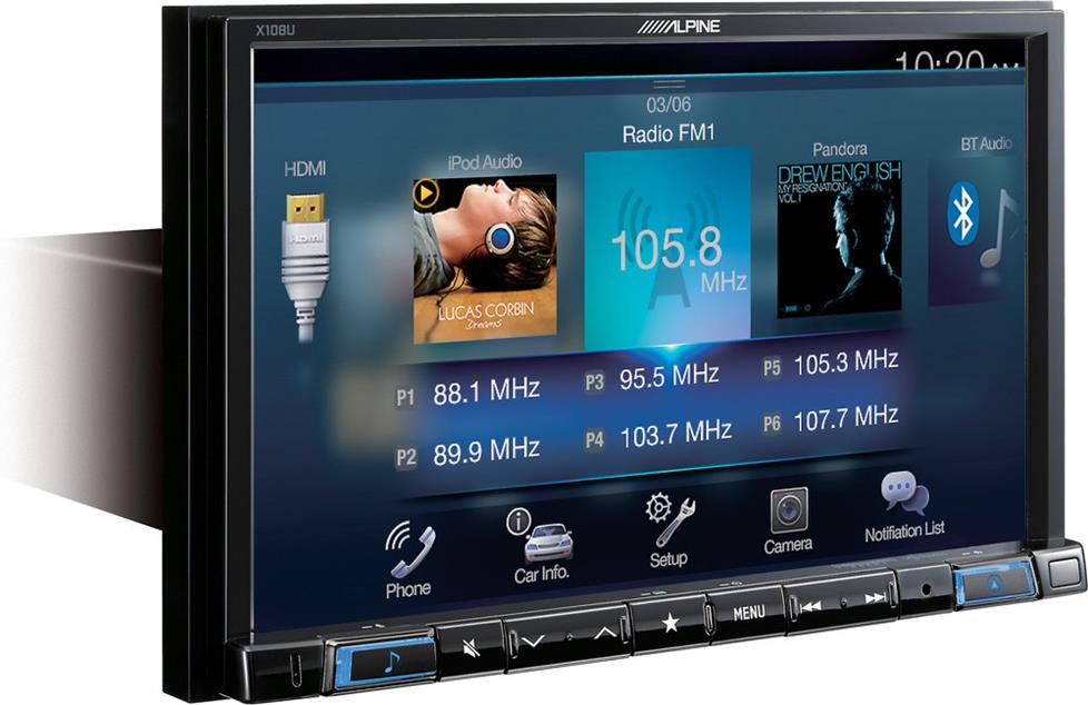 Alpine X108U digital media navigaiton receiver