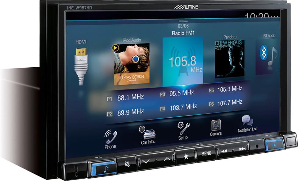 Alpine INE-W967 digital media navigation receiver