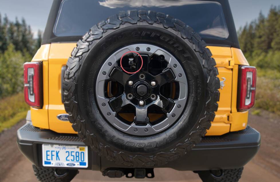 Spare tire location