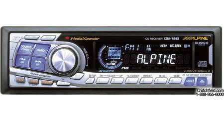 Alpine Cda Cd Mp Wma Receiver With Cd Changer Controls At Crutchfield