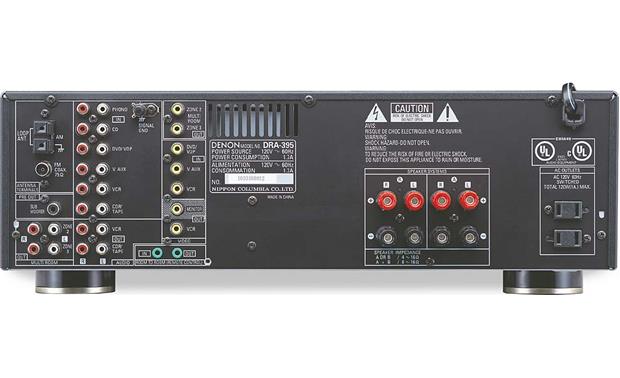 Denon DRA-395 Stereo receiver with triple-room/dual-source A/V output