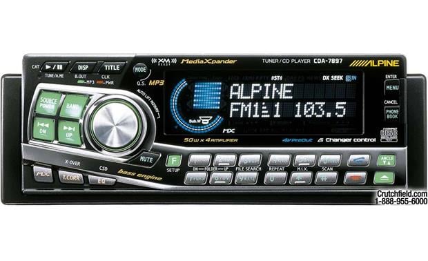 Alpine CDA-7897 CD/MP3 Receiver with Ai-NET CD changer controls at ...