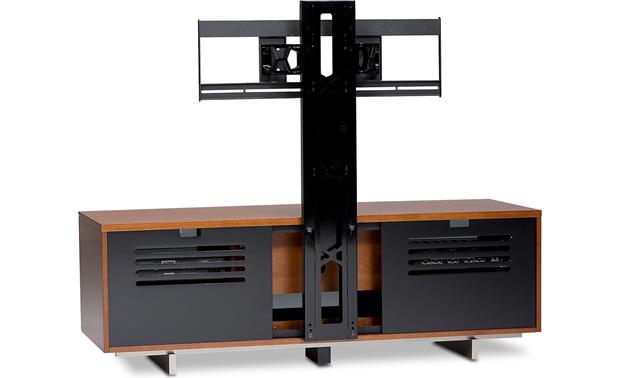 BDI Avion 8927 Series II Natural Cherry Finish- back view with optional Arena TV mount (not included)