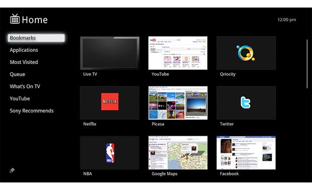 Sony NSZ-GT1 3D Blu-ray player with Wi-Fi® and Google TV™ at