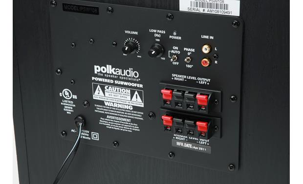 Polk Audio PSW108 Powered subwoofer at Crutchfield.com