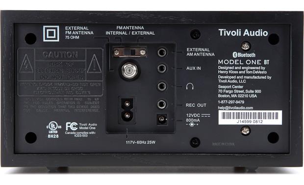 Tivoli Audio Model One® BT (Black Ash/Black) AM/FM radio with Bluetooth