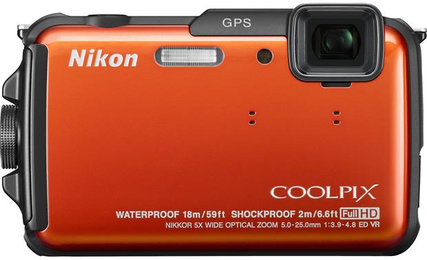 Nikon Coolpix AW110 (Orange) Tough-style 16-megapixel digital camera