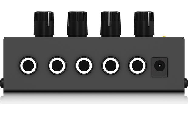 Audio-Technica Podcast Interview System Behringer MicroAMP HA400 4-channel stereo headphone amplifier - back