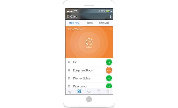 Samsung SmartThings Home From School Package Monitor the status of doors and windows from the SmartThings Mobile app