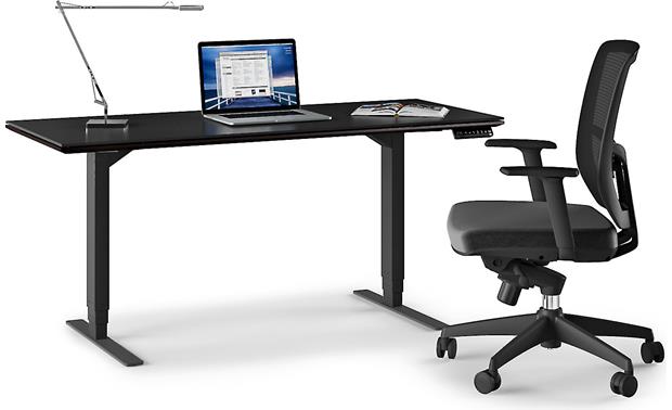 BDI Sequel 6051 Espresso Stained Oak - sitting position (computer, accessories and chair not included)