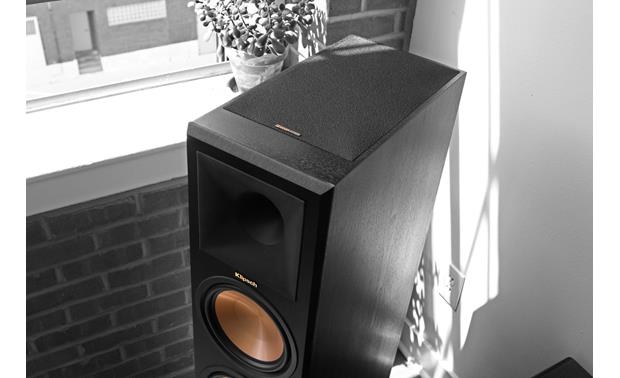 Klipsch RP-280 Dolby Atmos® 5.1.4 In-Ceiling Home Theater Speaker System Upward-firing Atmos drivers are built into the top of each tower speaker