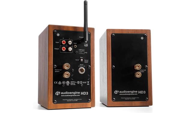 Audioengine HD3/TEAC TN-400S Bundle The left-hand speaker has analog and digital inputs, plus an antenna for top-notch wireless streaming