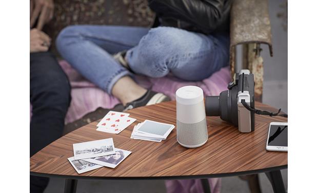 Bose® SoundLink® Revolve <em>Bluetooth®</em> speaker and charging cradle Lux Gray - add great sound to any room