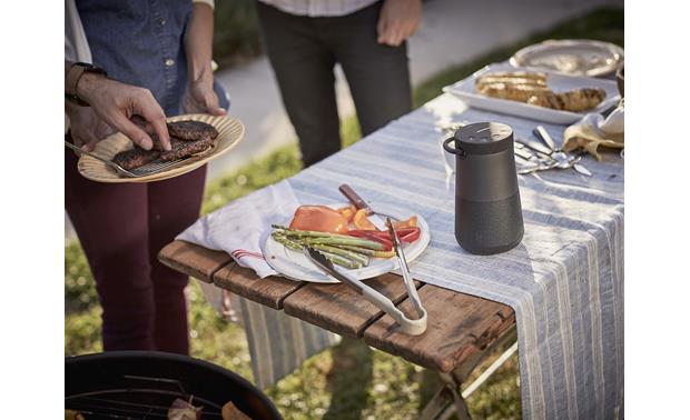 Bose® SoundLink® Revolve+ <em>Bluetooth®</em> speaker and charging cradle Triple Black - ideal for outdoor parties