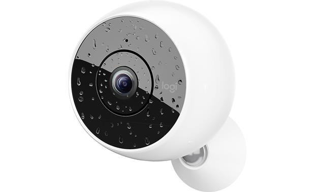 Logitech® Circle 2 Wireless Camera/Battery Bundle Weatherproof and totally wireless so it mounts easily outside