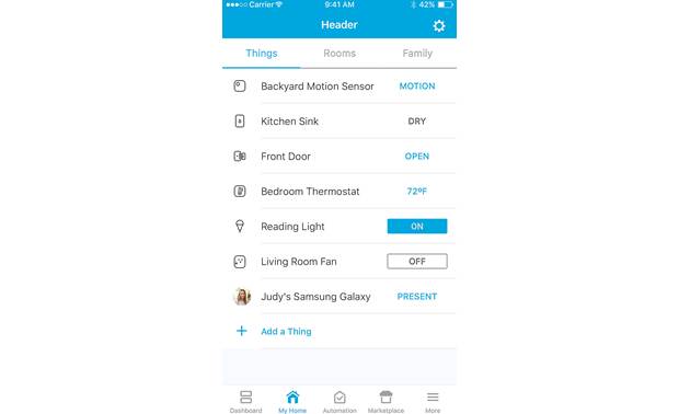 Samsung SmartThings Home Monitoring Kit (2018) Convenient status screen lets you know what's going on at a glance
