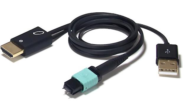 Celerity Technologies Universal Fiber Optic HDMI Cable Cable comes with 2 male HDMI connectors, each attached to a 6-ft. fiber optic cable and 20" USB power cable