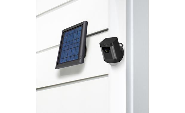 Ring Spotlight Cam Battery and Solar Panel Bundle Toolkit and mounting bracket are included for easy setup