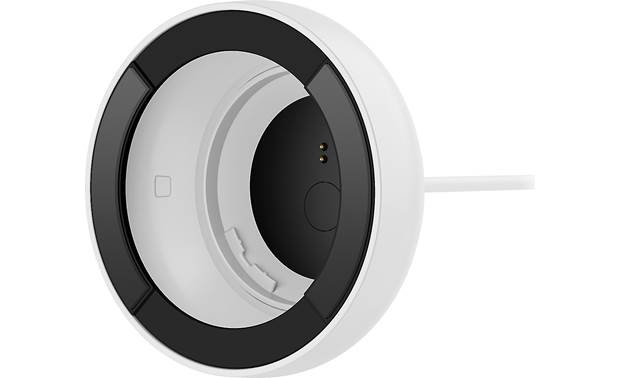 Logitech Circle 2 Two-Camera/Window Mount Combo Pack Two adhesive strips hold the camera securely on the window glass (shown without camera)