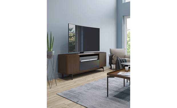 BDI Radius 8839 Toasted Walnut - supports a TV up to 82
