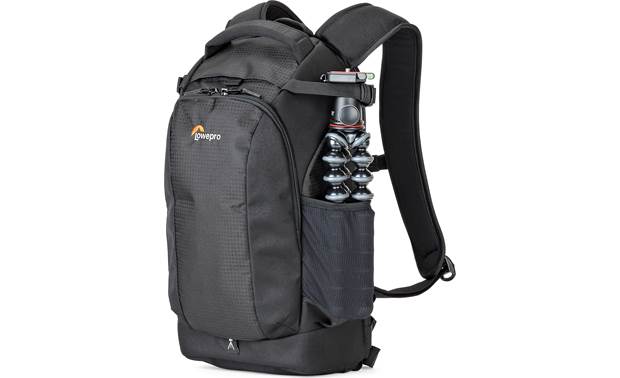 Lowepro Flipside 200 AW II Side pouches can accommodate small tripods, water bottles, and other small accessories