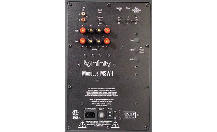 Infinity Modulus Back of subwoofer (charcoal)