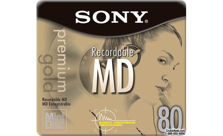 Sony 80-Minute Blank MiniDiscs Individual Premium Gold 80-minute MD