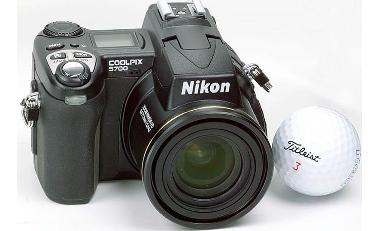 Nikon COOLPIX 5700 With golf ball (for scale)