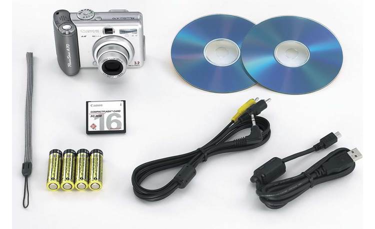 Canon PowerShot A70 Included accessories