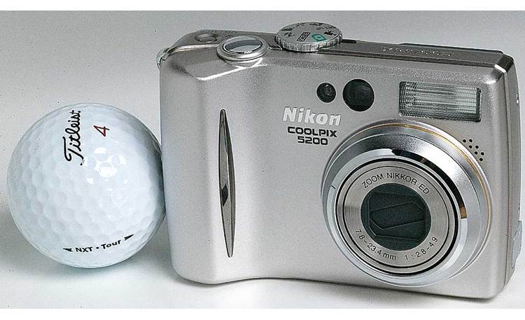 Nikon COOLPIX 5200 With golf ball (for scale)