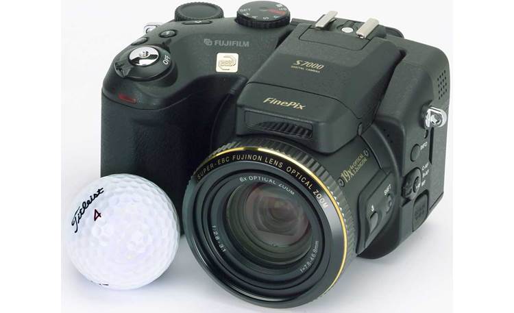 Fujifilm FinePix S7000 With golf ball (for scale)