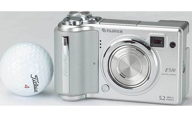 Fujifilm FinePix E510 With golf ball (for scale)