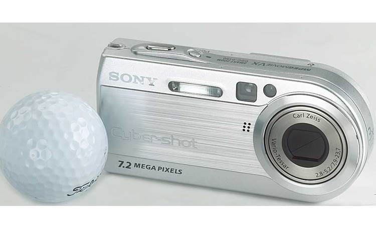 Sony DSC-P150 With golf ball (for scale)