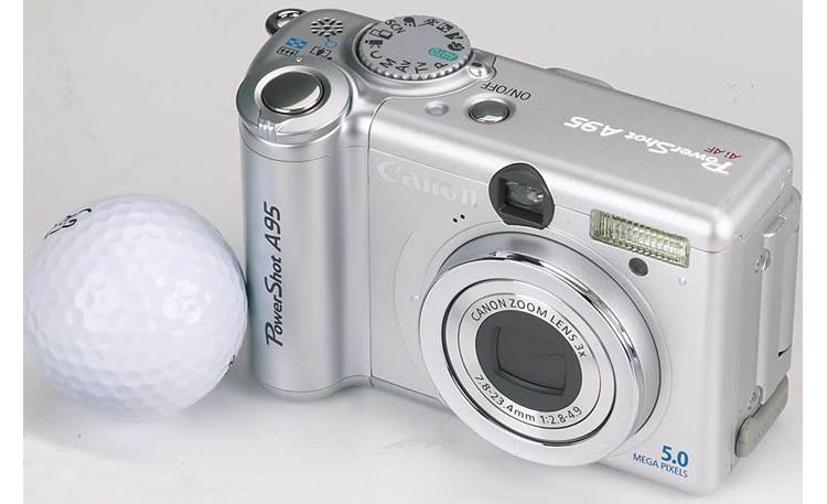 Canon PowerShot A95 With golf ball (for scale)