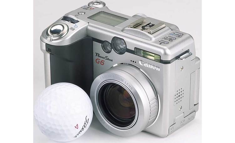 Canon PowerShot G6 With golf ball (for scale)