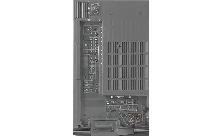 Sharp LC-45GD6U Back: <BR>A/V inputs