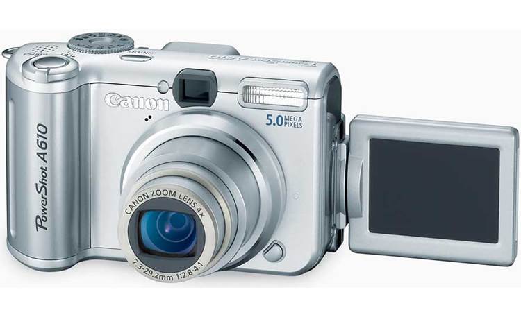 Canon PowerShot A610 With LCD screen folded out