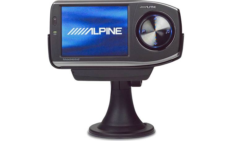 Alpine PMD-B100 Blackbird Docked in car mount